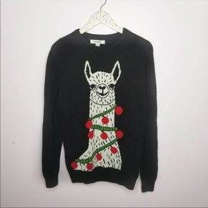 Imagine 8 Llama Christmas Crewneck Sweater Size Medium